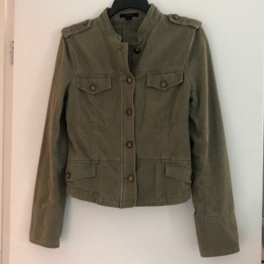 Hunter green colored express jacket
